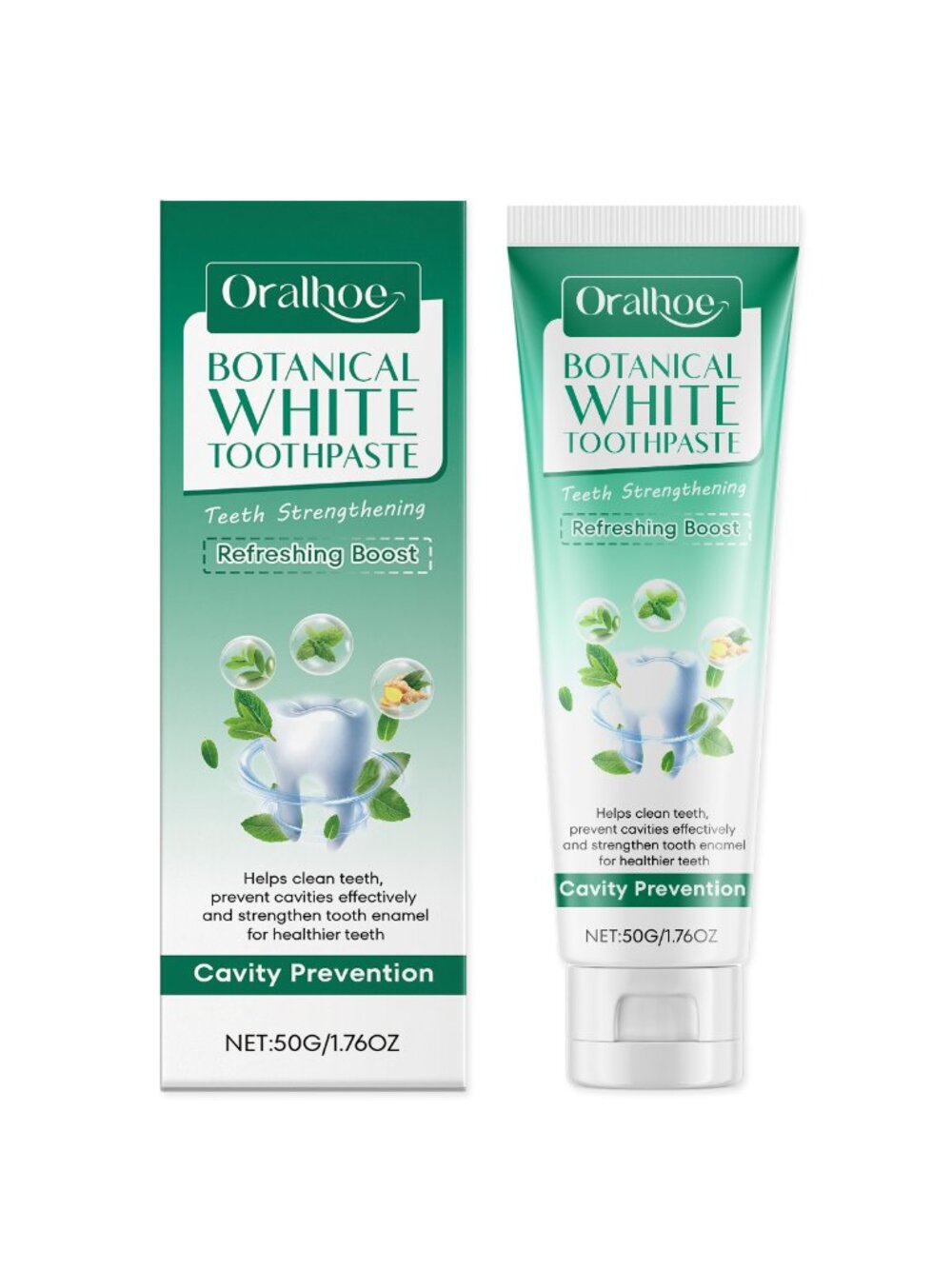 Oralhoe Baking Soda Toothpaste 50g – Gentle Cleansing & Fresh Breath